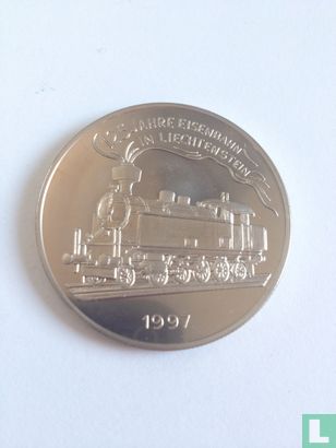 Liechtenstein 5 euro 1997 "125 jaar spoorwegen Liechtenstein" - Afbeelding 2