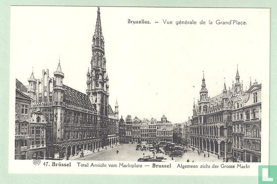 BRUXELLES, Vue générale de la Grand Place