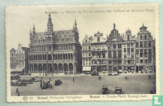 BRUXELLES, Maison du Roi et maisons des Tailleurs et de Victor Hugo