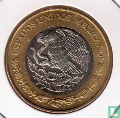 Mexico 20 pesos 2010 "20th anniversary Octovio Paz won Nobel Prize for literature" - Image 2