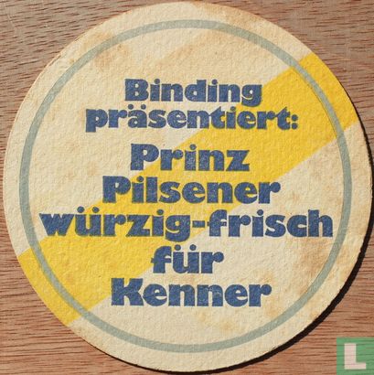 Binding präsentiert: Prinz Pilsener würzig-frisch für Kenner - Bild 1