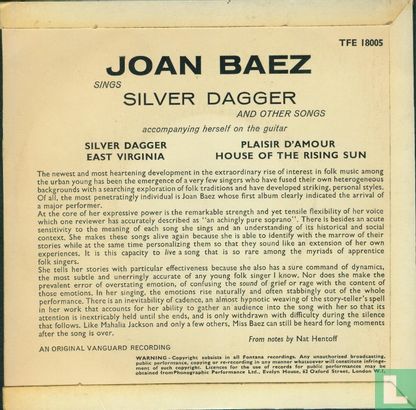 Joan Baez Sings Silver Dagger & Other Songs - Bild 2
