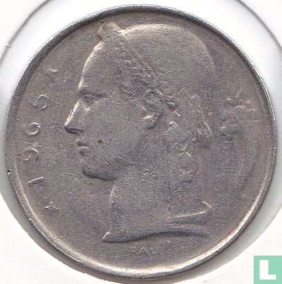 Belgien 5 Franc 1965 (NLD - Wendeprägung) - Bild 1