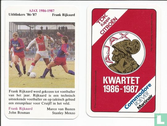 Ajax kwartet 1986-1987 - Afbeelding 3
