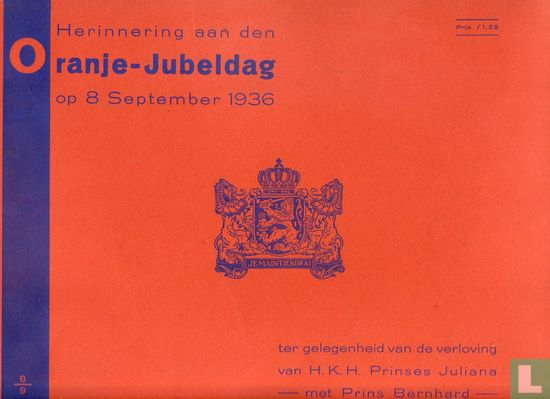 Herinnering aan den Oranje-Jubeldag op 8 september 1936 - Image 1