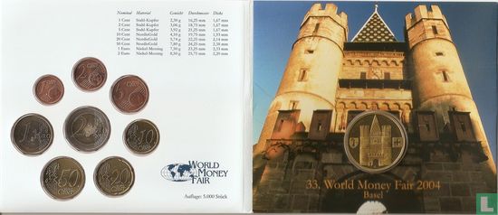Germany mint set 2004 "World Money Fair - Basel" - Image 1