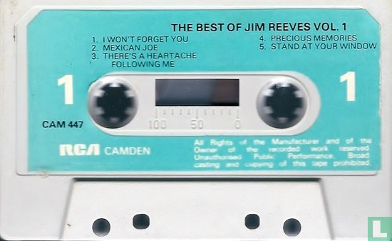 The Best of Jim Reeves Volume 1 - Afbeelding 3