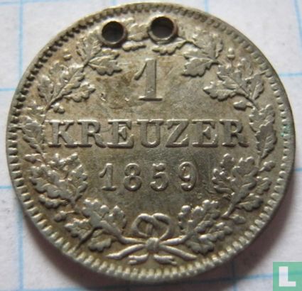 Bavière 1 kreuzer 1859 - Image 1