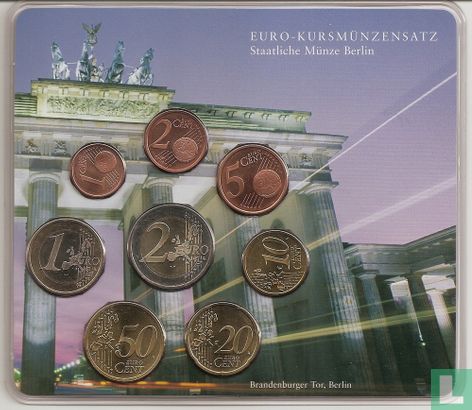 Germany mint set 2002 (A) "Branderburger Tor - in the evening" - Image 1