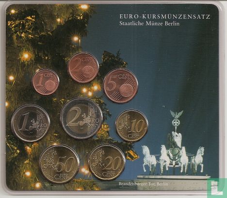 Duitsland jaarset 2002 (A) "Branderburger Tor - Kerstmis" - Afbeelding 1
