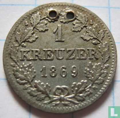 Bavaria 1 kreuzer 1869 - Image 1