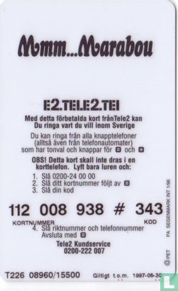 Telekort - Värde 10 Kronor - E2.TELE2.TEL - Afbeelding 2