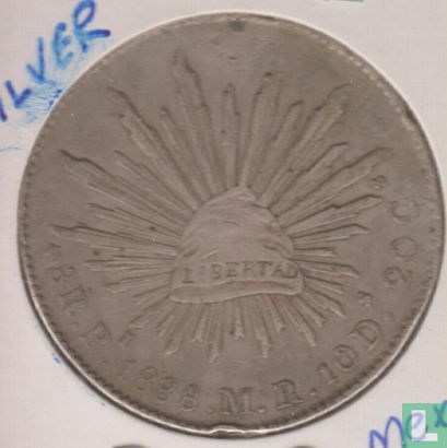 Mexique 8 reales 1888 (Pi MR) - Image 1