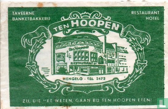 Taveerne Banketbakkerij Restaurant Hotel Ten Hoopen - Afbeelding 1