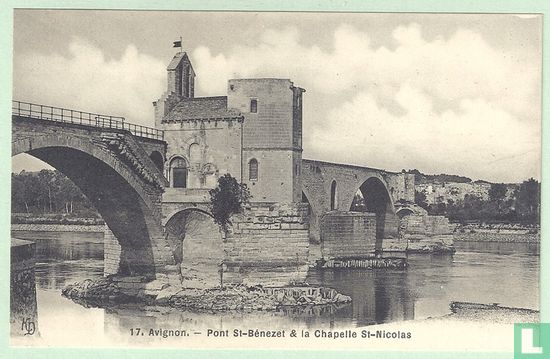 AVIGNON, Pont-Bénezet & la Chapelle St-Nicolas - Afbeelding 1