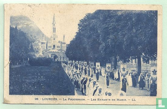 Lourdes, La Procession - Les enfants de Marie - Bild 1