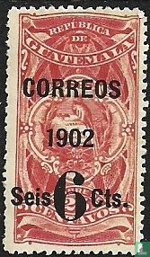 Telegraafzegels met opdruk Correos Nacionales 