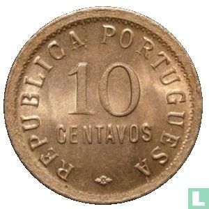 Angola 10 Centavo 1921 - Bild 2