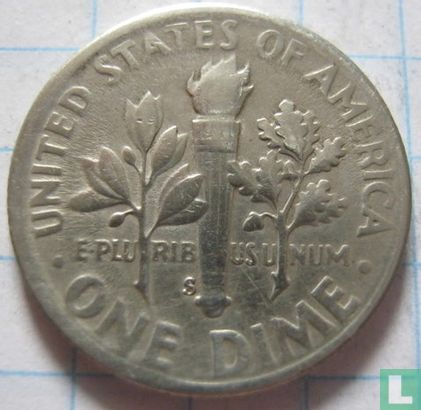 United States 1 dime 1952 (S) - Image 2