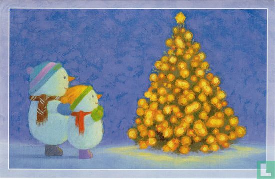 Sneeuwpoppen voor kerstboom - Afbeelding 1