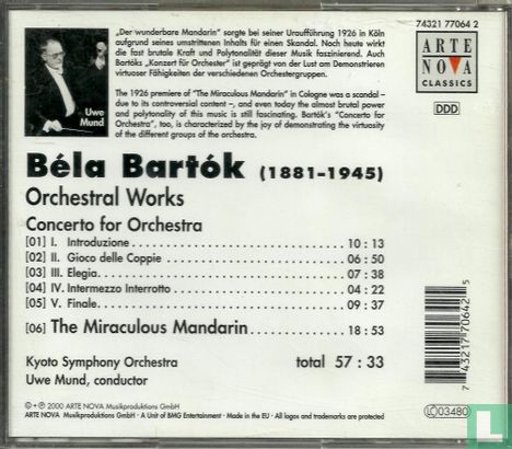 Béla Bartók Concerto for Orchestra + The Miraculous Mandarin - Image 2