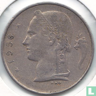 Belgique 1 franc 1956 (FRA) - Image 1