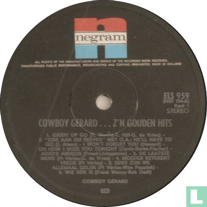Cowboy Gerard.... Z'n gouden hits - Afbeelding 3