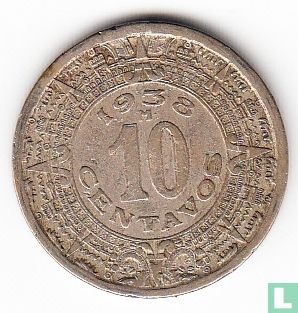 Mexique 10 centavos 1938 - Image 1