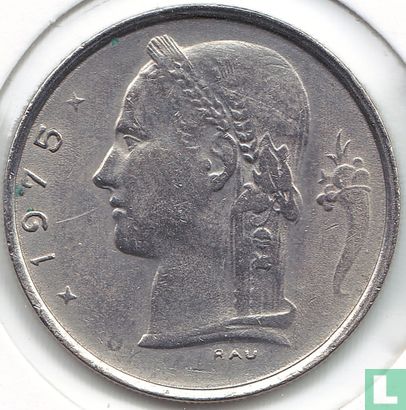 Belgique 1 franc 1975 (FRA) - Image 1