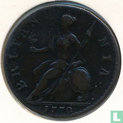 Verenigd Koninkrijk ½ penny 1770 - Afbeelding 1