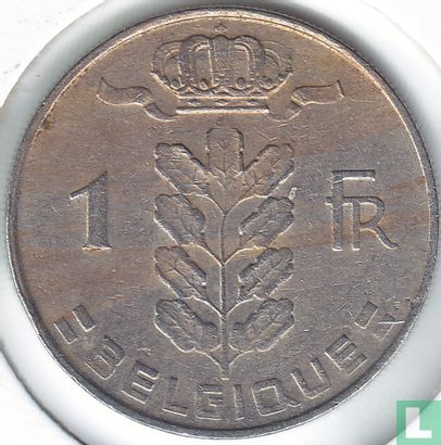 België 1 franc 1971 (FRA) - Afbeelding 2