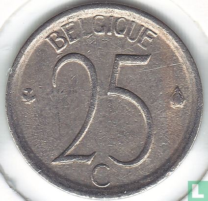 Belgien 25 Centimes 1968 (FRA) - Bild 2