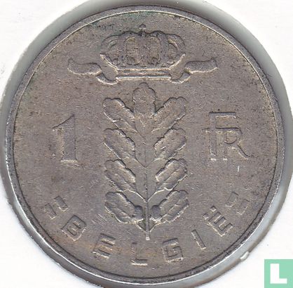 Belgique 1 franc 1961 (NLD) - Image 2