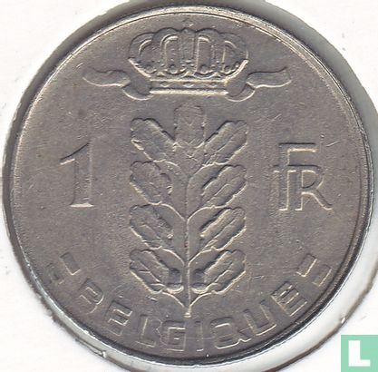 België 1 franc 1974 (FRA) - Afbeelding 2