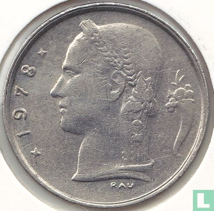 België 1 franc 1978 (NLD) - Afbeelding 1
