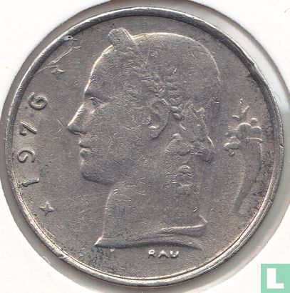 België 1 franc 1976 (FRA) - Afbeelding 1