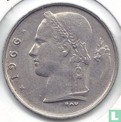 Belgium 1 franc 1966 (FRA) - Image 1