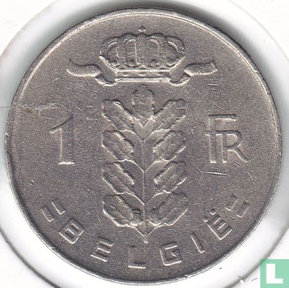 Belgium 1 franc 1973 (NLD) - Image 2