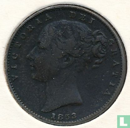 Royaume-Uni 1 farthing 1853 - Image 1