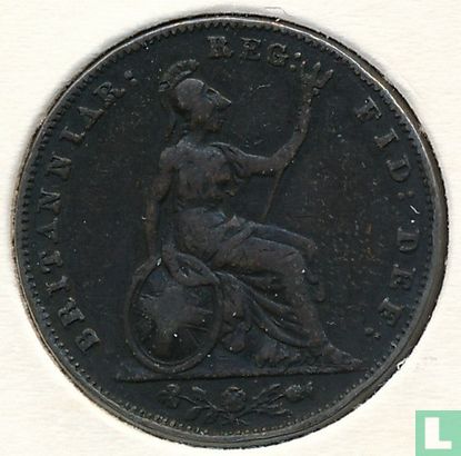 Royaume-Uni 1 farthing 1853 - Image 2