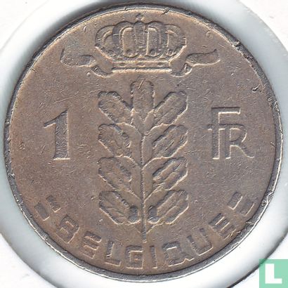 België 1 franc 1968 (FRA) - Afbeelding 2