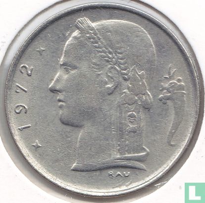 België 1 franc 1972 (FRA) - Afbeelding 1