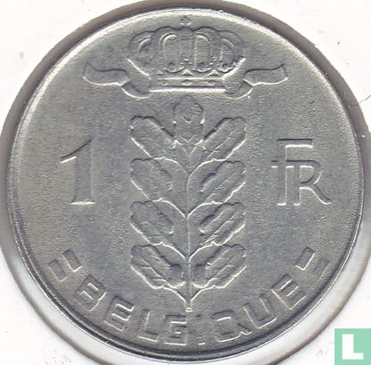 Belgien 1 Franc 1972 (FRA) - Bild 2