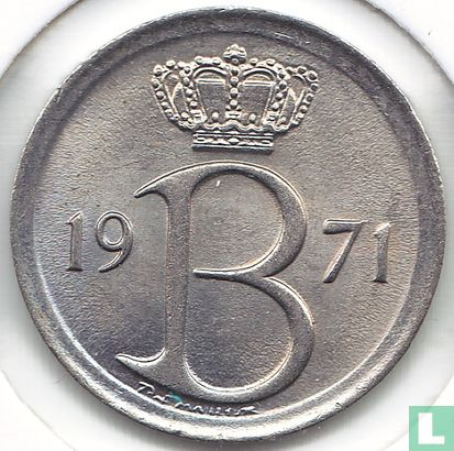 Belgique 25 centimes 1971 (FRA) - Image 1