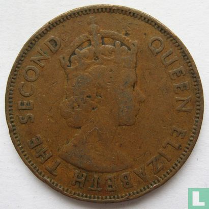 Mauritius 5 cents 1959 - Image 2