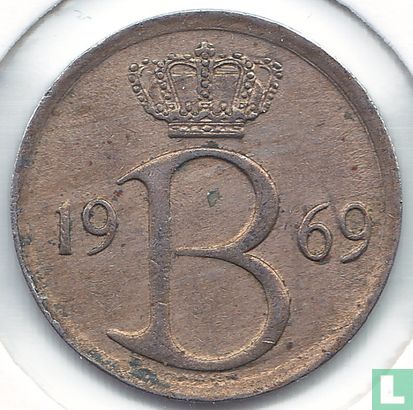 Belgium 25 centimes 1969 (NLD) - Image 1