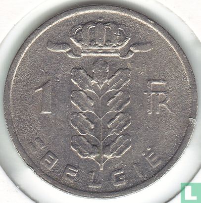 Belgium 1 franc 1980 (NLD) - Image 2