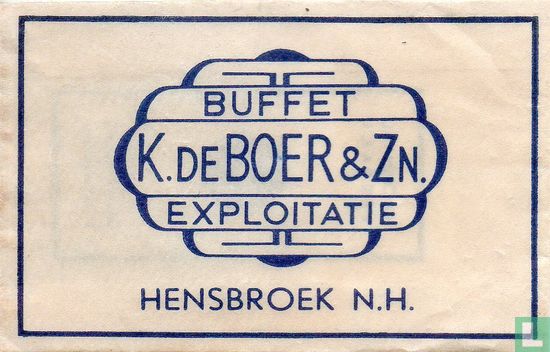 Buffet K. de Boer & Zn. - Afbeelding 1