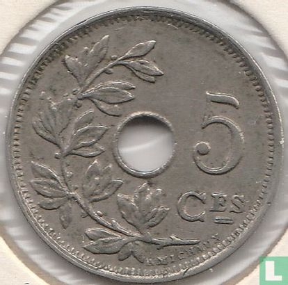 Belgique 5 centimes 192010 (FRA) - Image 2