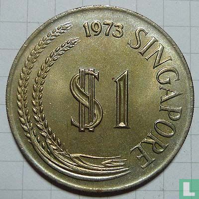 Singapore 1 dollar 1973 - Image 1